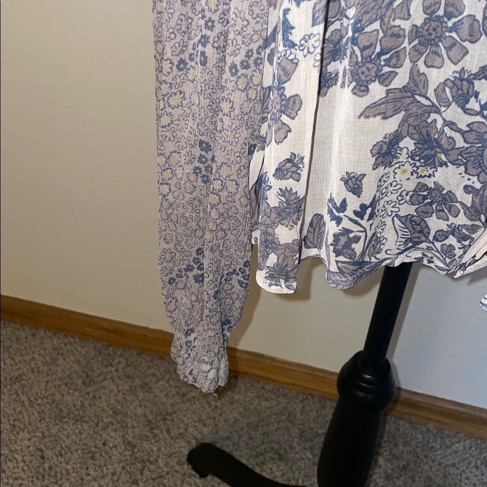 Free people Floral Print Women's Top - Picture 3 of 8
